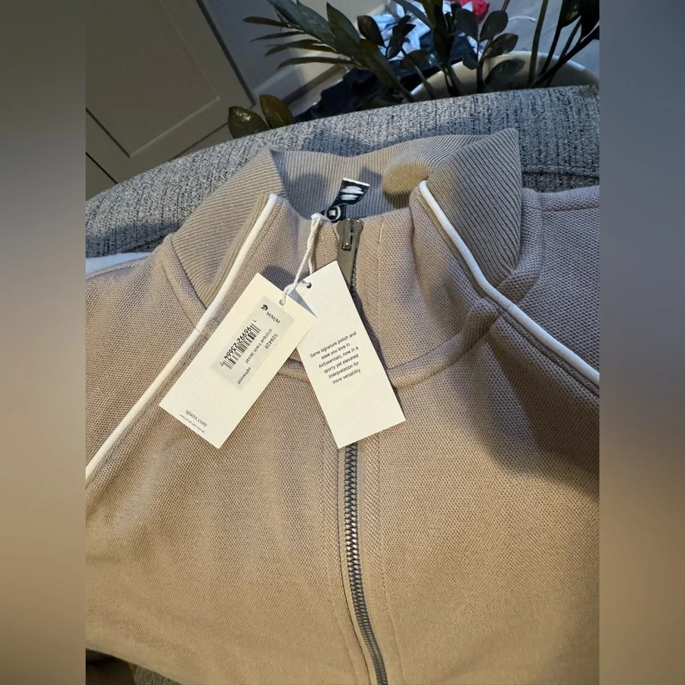 SPANX AirEssentials Pique Full Zip Track Jacket + Straight Leg Pant - NWT - Picture 6 of 11